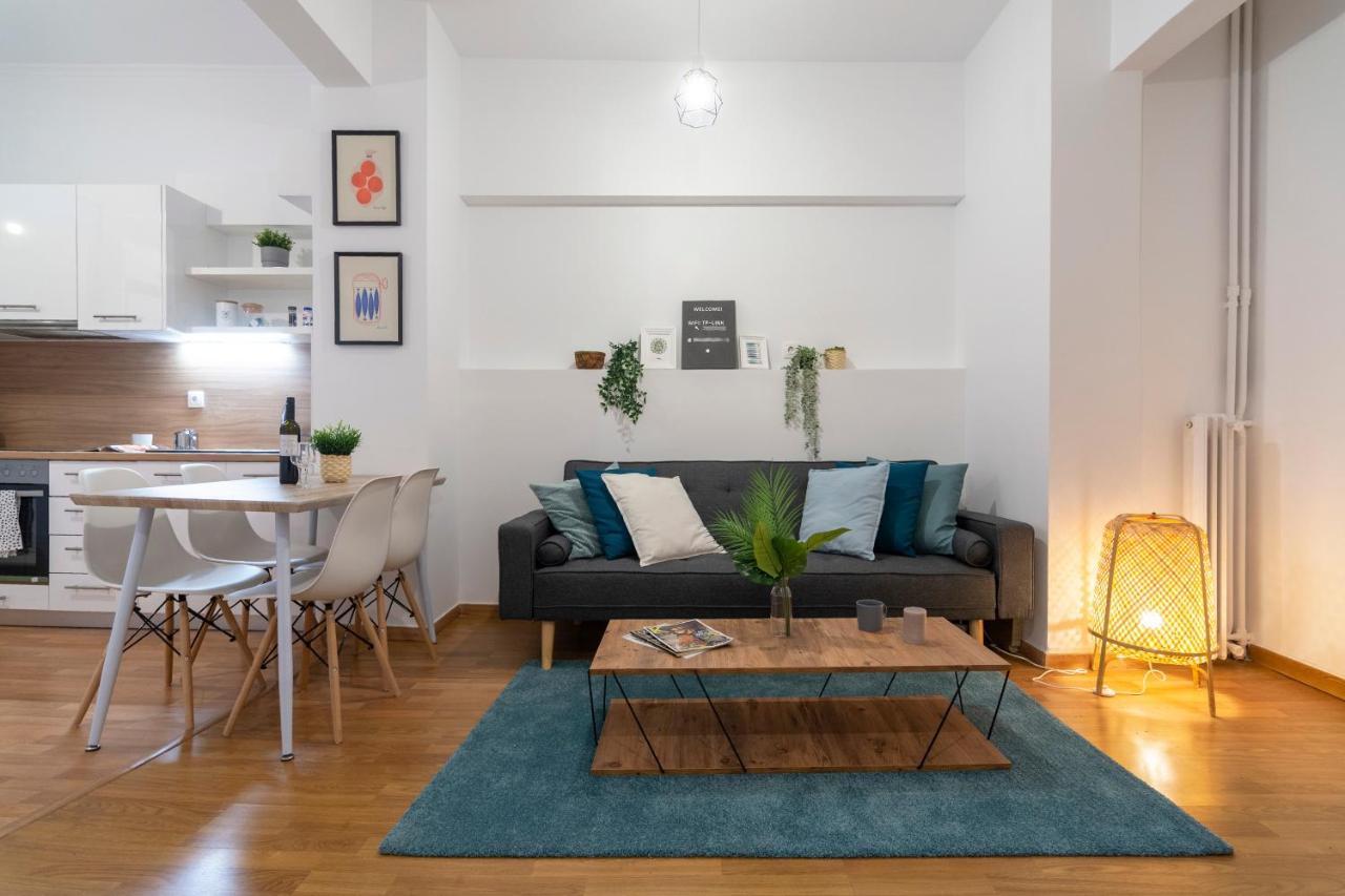 Modern 2Bd Apt In Athens , 3-Min Metro Exterior foto